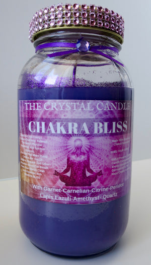 The Crystal Candle- The Chakra Bliss Candle